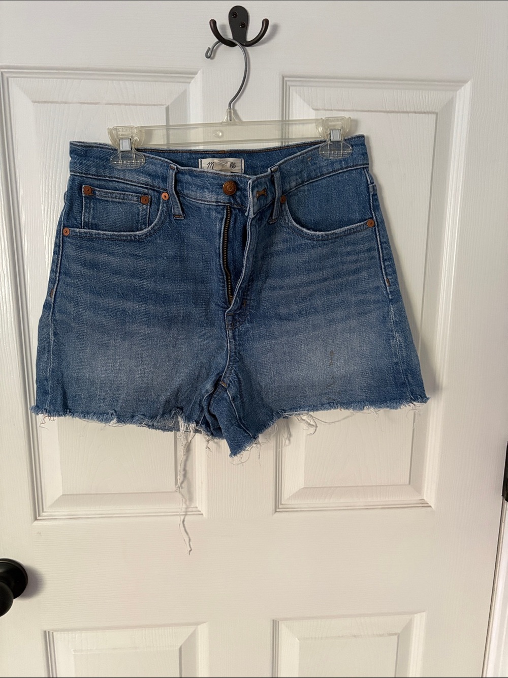 Madewell high rise denim shorts